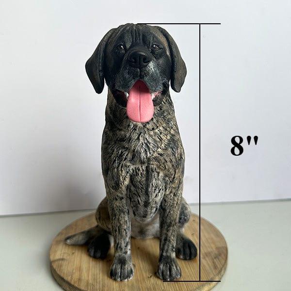 High-end custom 8-inch sitting dog sculpture