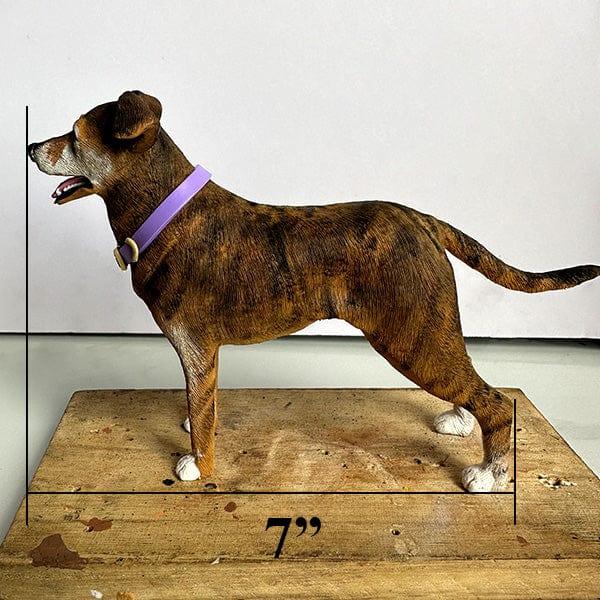 High-end custom 7-inch standing dog sculpture