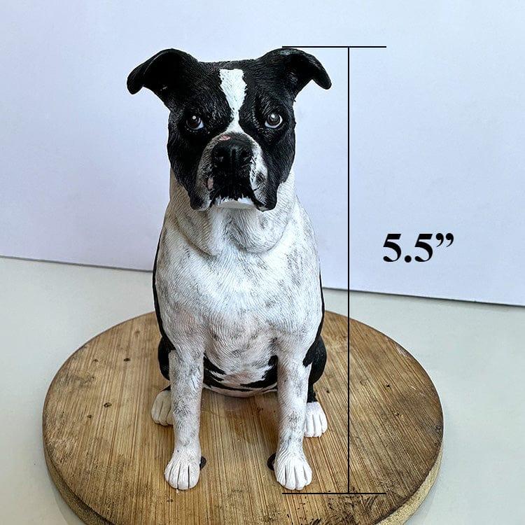 5.5 inch sitting dog high end custom sculpture
