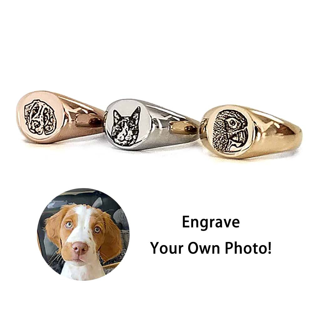 Custom Pet Face Rings