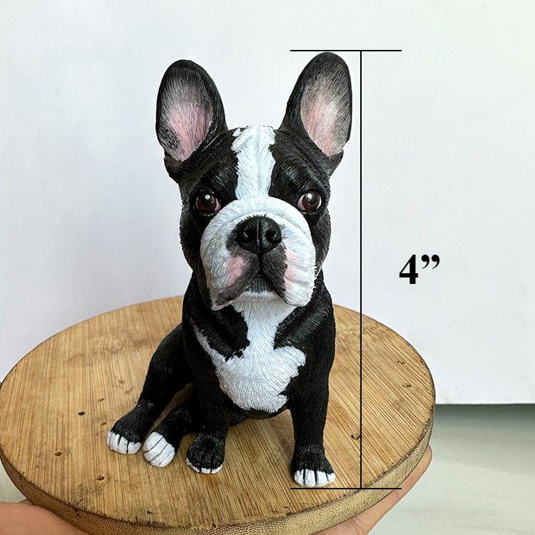 4 inch height high end custom pet sculpture sitting on a stencil