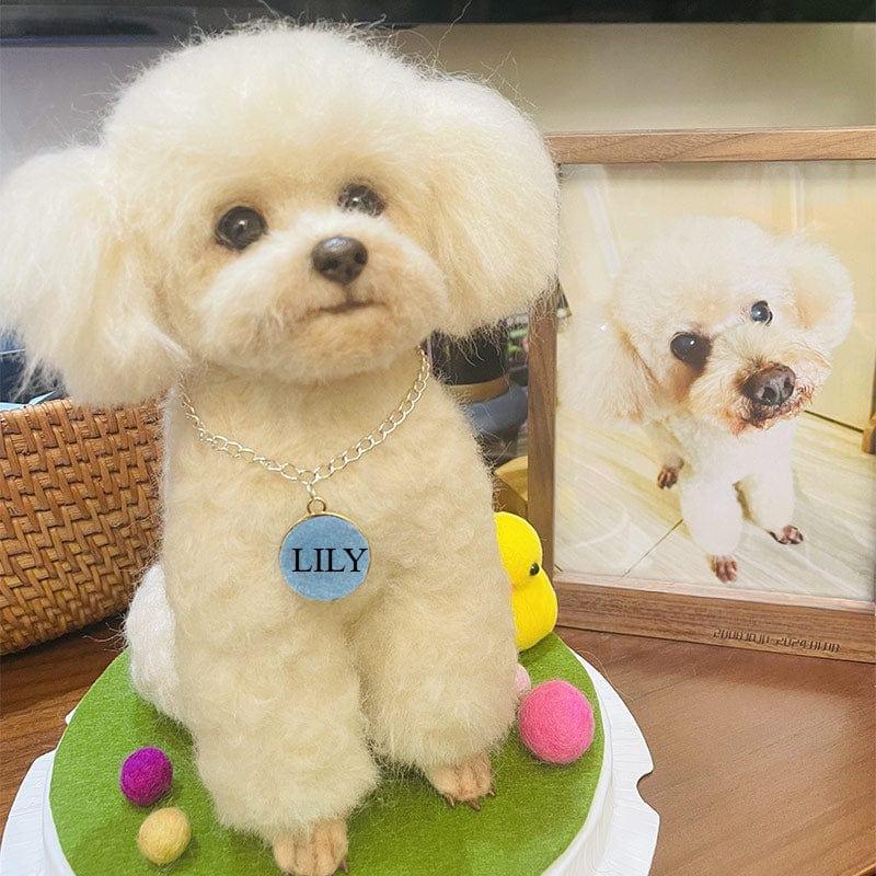 Cloning a pet dog called Lily from wool felt
