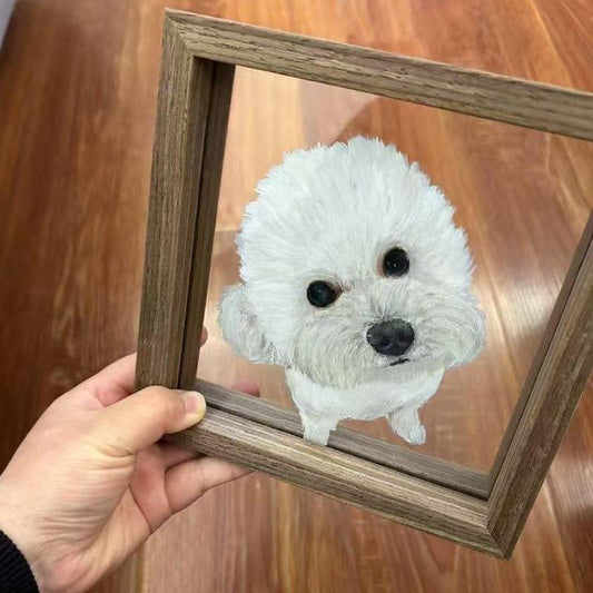 Painting a white dog pet glass painting all animals can be painted