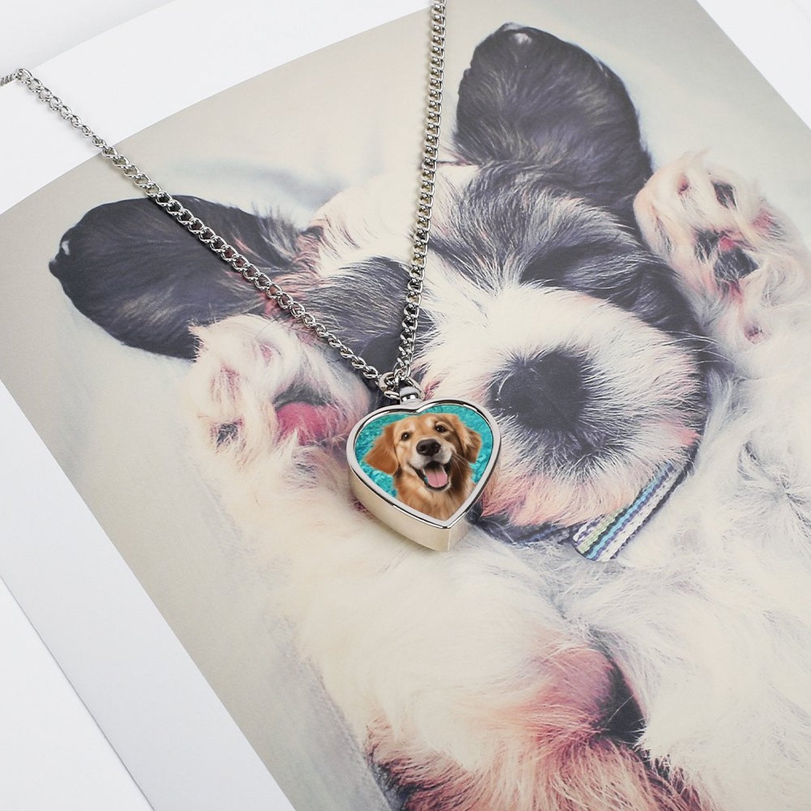 Custom Pet Grief Necklace Ring Memorial Gift